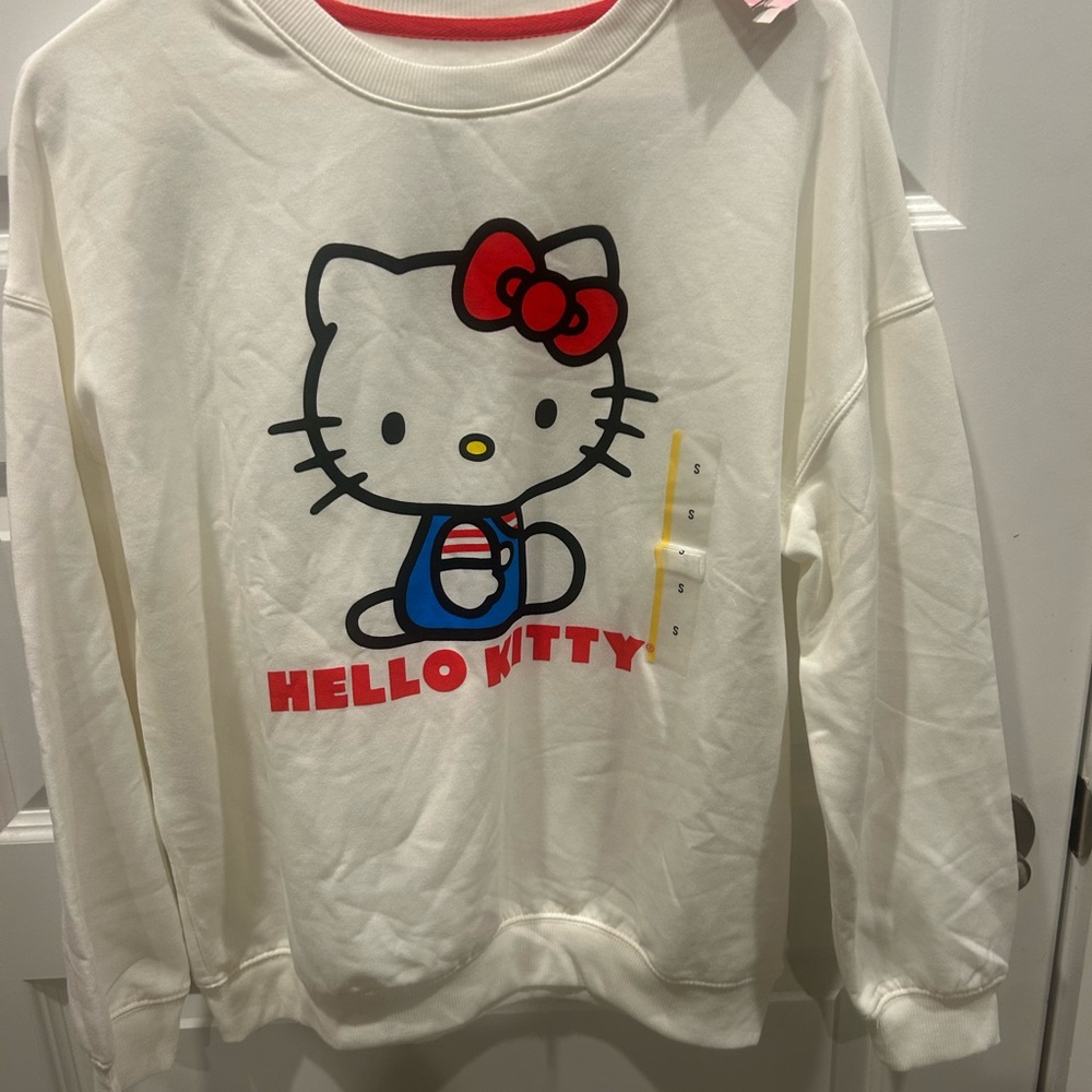 Sanrio Hello Kitty White and Red Crewneck